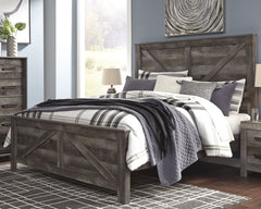 Homestyle Furniture - Ashley Furniture - Wynnlow King Crossbuck Panel Bed - King Crossbuck Panel Bed - B440B11
