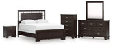 Homestyle Furniture - Ashley Furniture - Covetown Queen Panel Bed, Dresser, Mirror, Chest and Nightstand - Queen Panel Bed, Dresser, Mirror, Chest and Nightstand - B441B14