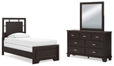 Homestyle Furniture - Ashley Furniture - Covetown Twin Panel Bed, Dresser and Mirror - Twin Panel Bed, Dresser and Mirror - B441B3