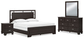 Homestyle Furniture - Ashley Furniture - Covetown King Panel Bed, Dresser, Mirror and Nightstand - King Panel Bed, Dresser, Mirror and Nightstand - B441B15
