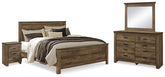 Homestyle Furniture - Ashley Furniture - Trinell King Panel Bed, Dresser, Mirror and Nightstand - King Panel Bed, Dresser, Mirror and Nightstand - B446B94