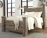 Homestyle Furniture - Ashley Furniture - Trinell Queen Poster Bed - Queen Poster Bed - B446B40