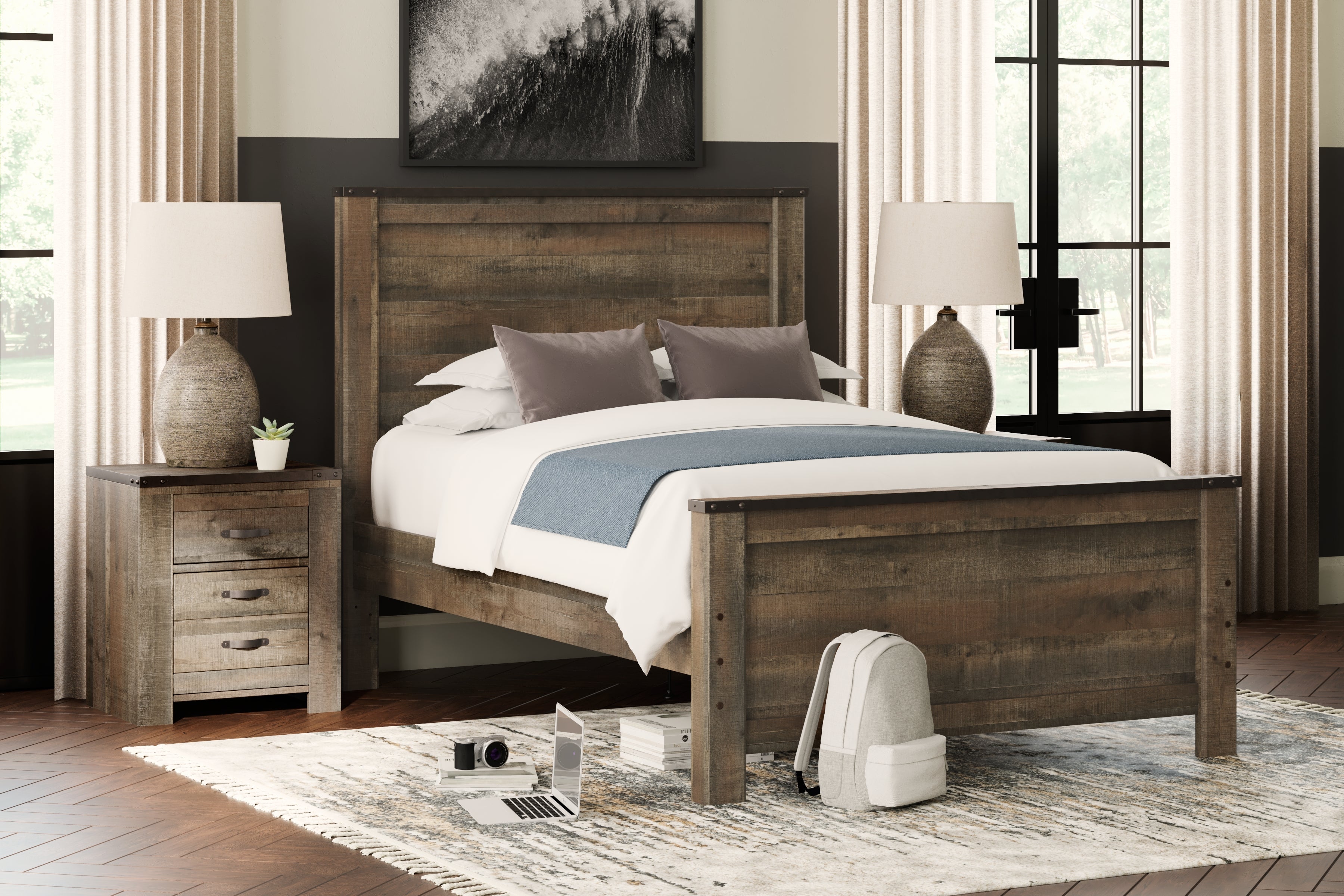 Homestyle Furniture - Ashley Furniture - Trinell Full Panel Bed - Full Panel Bed - B446B3