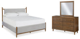 Homestyle Furniture - Ashley Furniture - Lyncott California King Upholstered Bed, Dresser and Mirror - California King Upholstered Bed, Dresser and Mirror - B615B9