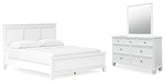 Homestyle Furniture - Ashley Furniture - Fortman California King Panel Bed, Dresser and Mirror - California King Panel Bed, Dresser and Mirror - B680B14