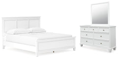 Homestyle Furniture - Ashley Furniture - Fortman California King Panel Bed, Dresser and Mirror - California King Panel Bed, Dresser and Mirror - B680B14