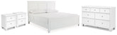 Homestyle Furniture - Ashley Furniture - Fortman King Panel Bed, Dresser and 2 Nightstands - King Panel Bed, Dresser and 2 Nightstands - B680B15