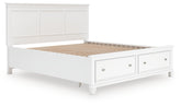 Homestyle Furniture - Ashley Furniture - Fortman California King Panel Storage Bed - California King Panel Storage Bed - B680B23
