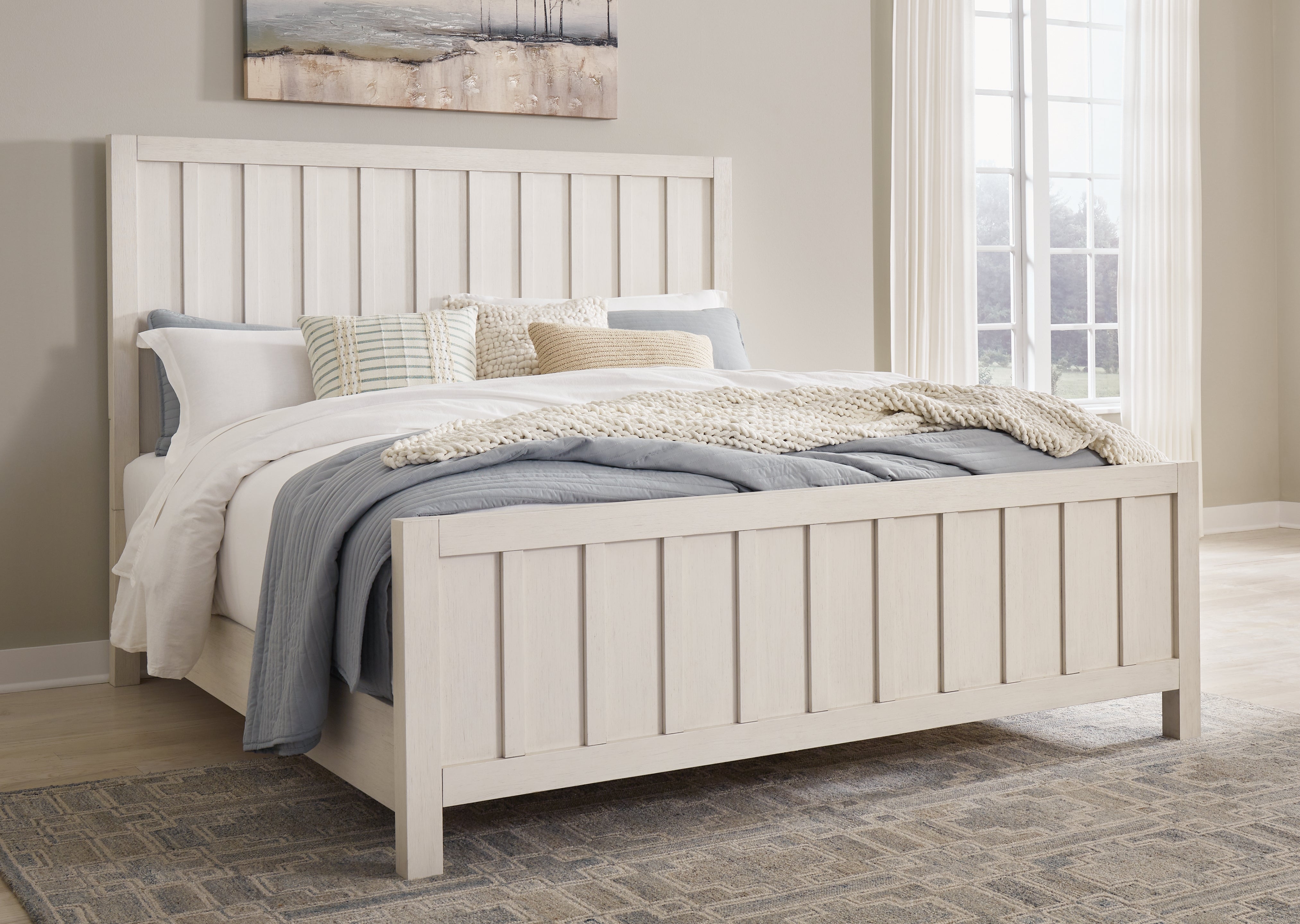 Homestyle Furniture - Ashley Furniture - Shaybrock Queen Panel Bed - Queen Panel Bed - B683B2