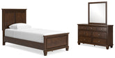 Homestyle Furniture - Ashley Furniture - Danabrin Twin Panel Bed, Dresser and Mirror - Twin Panel Bed, Dresser and Mirror - B685B7