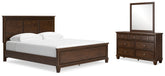 Homestyle Furniture - Ashley Furniture - Danabrin California King Panel Bed, Dresser and Mirror - California King Panel Bed, Dresser and Mirror - B685B13