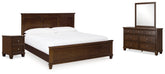 Homestyle Furniture - Ashley Furniture - Danabrin King Panel Bed, Dresser, Mirror and Nightstand - King Panel Bed, Dresser, Mirror and Nightstand - B685B14