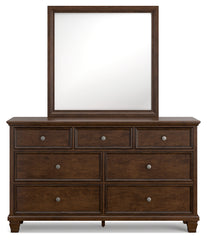 Danabrin Queen Panel Bed, Dresser, Mirror and Nightstand