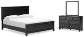 Homestyle Furniture - Ashley Furniture - Lanolee California King Panel Bed, Dresser and Mirror - California King Panel Bed, Dresser and Mirror - B687B14
