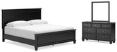 Homestyle Furniture - Ashley Furniture - Lanolee King Panel Bed, Dresser and Mirror - King Panel Bed, Dresser and Mirror - B687B13