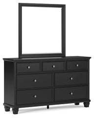 Lanolee Queen Panel Bed, Dresser, Mirror and Nightstand