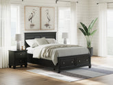Homestyle Furniture - Ashley Furniture - Lanolee Queen Panel Storage Bed - Queen Panel Storage Bed - B687B17