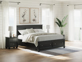 Homestyle Furniture - Ashley Furniture - Lanolee King Panel Storage Bed - King Panel Storage Bed - B687B19