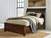 Homestyle Furniture - Ashley Furniture - Porter Queen Sleigh Storage Bed - Queen Sleigh Storage Bed - B697B43