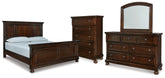 Homestyle Furniture - Ashley Furniture - Porter California King Panel Bed, Dresser, Mirror and Chest - California King Panel Bed, Dresser, Mirror and Chest - B697B40