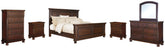 Homestyle Furniture - Ashley Furniture - Porter Queen Panel Bed, Dresser, Mirror, Chest and 2 Nightstands - Queen Panel Bed, Dresser, Mirror, Chest and 2 Nightstands - B697B38