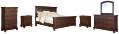 Homestyle Furniture - Ashley Furniture - Porter Queen Panel Bed, Dresser, Mirror, Chest and 2 Nightstands - Queen Panel Bed, Dresser, Mirror, Chest and 2 Nightstands - B697B38