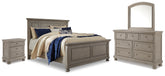 Homestyle Furniture - Ashley Furniture - Lettner King Panel Bed with Dresser, Mirror and Nightstand - King Panel Bed with Dresser, Mirror and Nightstand - B733B40