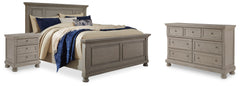Homestyle Furniture - Ashley Furniture - Lettner Queen Panel Bed, Dresser, and Nightstand - Queen Panel Bed, Dresser, and Nightstand - B733B42