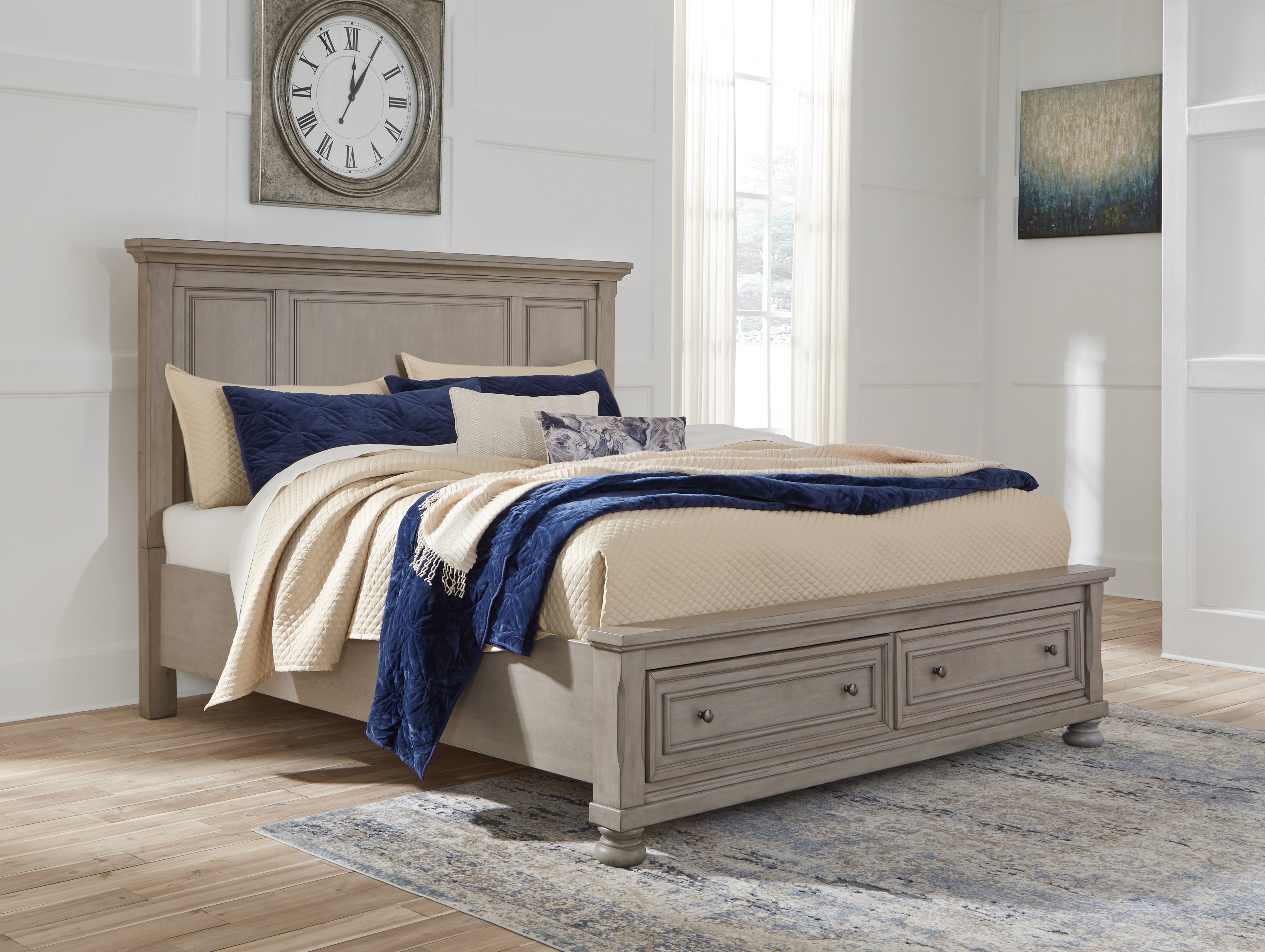 Homestyle Furniture - Ashley Furniture - Lettner Queen Panel Storage Bed - Queen Panel Storage Bed - B733B31
