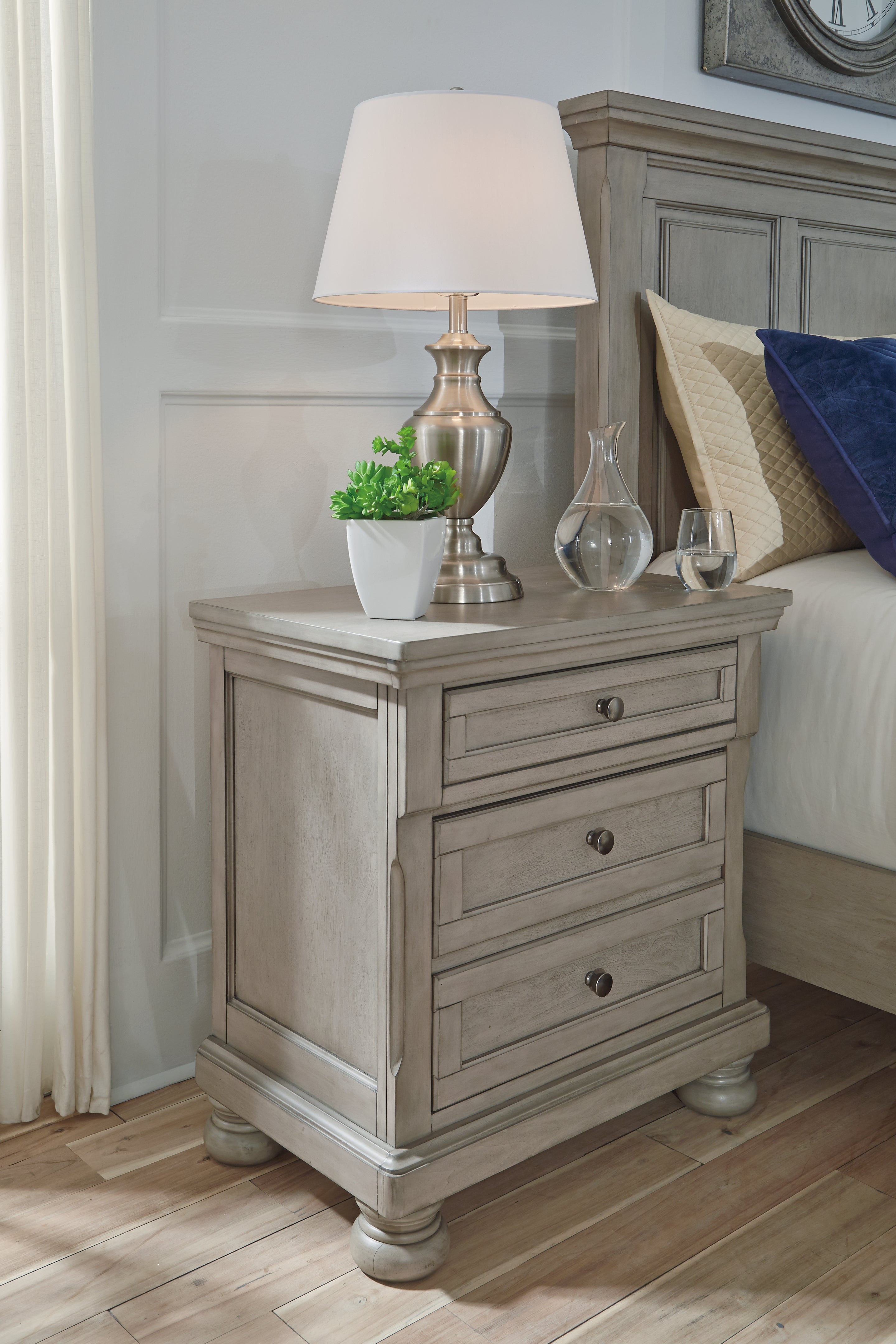 Homestyle Furniture - Ashley Furniture - Lettner Nightstand - Two Drawer Night Stand - B733-92