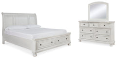 Homestyle Furniture - Ashley Furniture - Robbinsdale Queen Sleigh Storage Bed, Dresser and Mirror - Queen Sleigh Storage Bed, Dresser and Mirror - B742B5