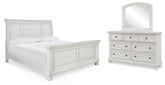 Homestyle Furniture - Ashley Furniture - Robbinsdale King Sleigh Bed, Dresser and Mirror - King Sleigh Bed, Dresser and Mirror - B742B34