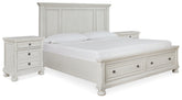 Homestyle Furniture - Ashley Furniture - Robbinsdale King Storage Bed and 2 Nightstands - King Storage Bed and 2 Nightstands - B742B37