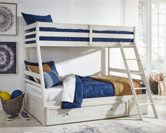 Homestyle Furniture - Ashley Furniture - Robbinsdale Twin over Full Bunk Bed with Storage - Twin over Full Bunk Bed with Storage - B742B16