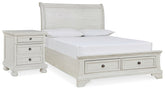 Homestyle Furniture - Ashley Furniture - Robbinsdale Full Storage Bed and Nightstand - Full Storage Bed and Nightstand - B742B33