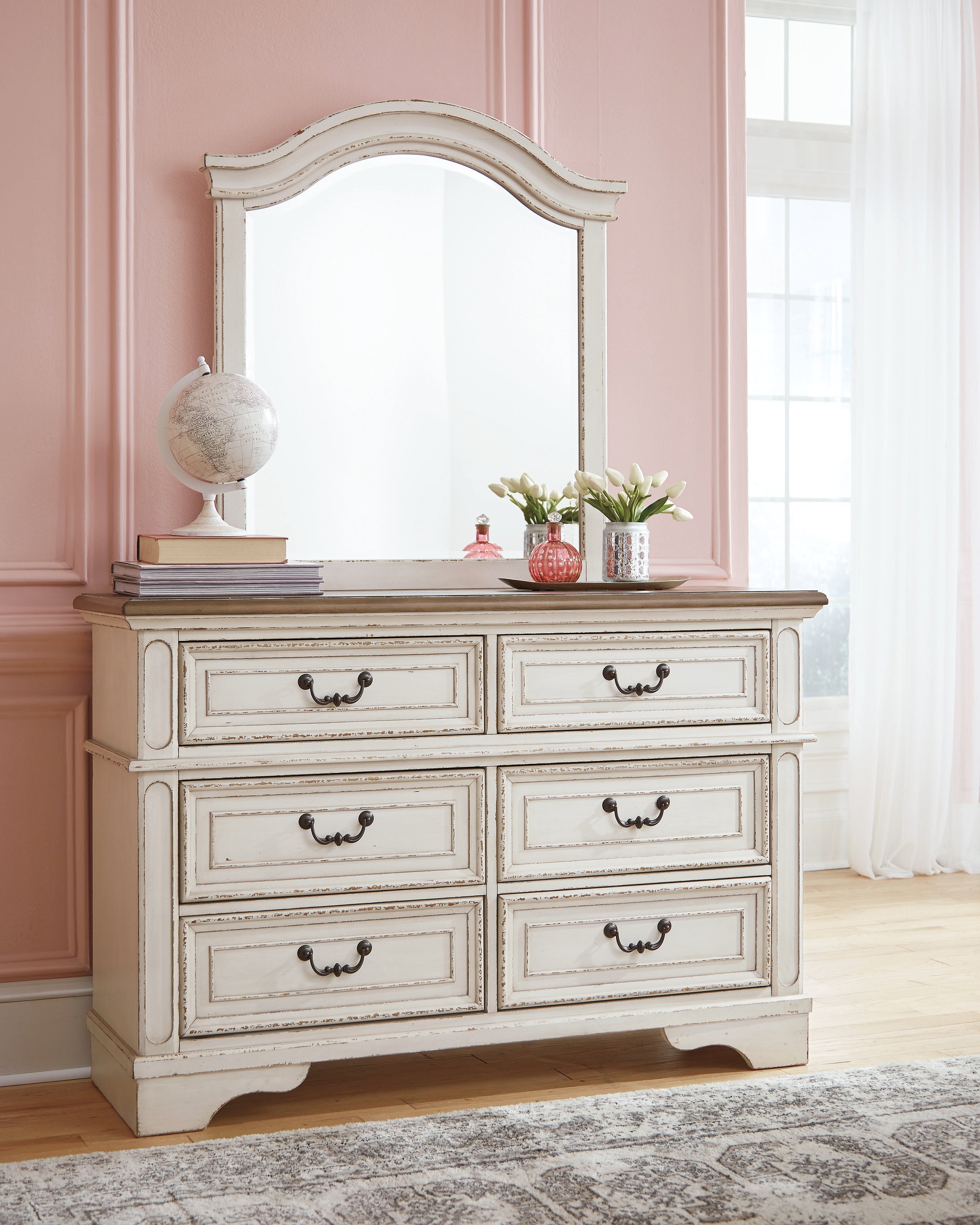 Homestyle Furniture - Ashley Furniture - Realyn Dresser and Mirror - Dresser and Mirror - B743B12