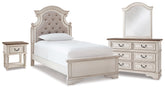 Homestyle Furniture - Ashley Furniture - Realyn Twin Panel Bed, Dresser, Mirror and Nightstand - Twin Panel Bed, Dresser, Mirror and Nightstand - B743B76