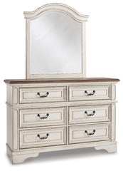 Realyn Full Panel Bed, Dresser, Mirror, Chest and Nightstand