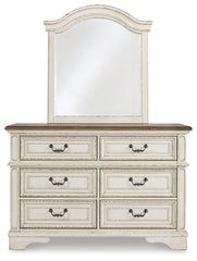 Realyn Full Panel Bed, Dresser, Mirror, Chest and Nightstand
