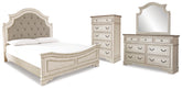 Homestyle Furniture - Ashley Furniture - Realyn King Panel Upholstered Bed, Dresser, Mirror and Chest - King Panel Upholstered Bed, Dresser, Mirror and Chest - B743B68
