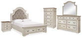 Homestyle Furniture - Ashley Furniture - Realyn Queen Upholstered Bed, Dresser, Mirror, Chest and Nightstand - Queen Upholstered Bed, Dresser, Mirror, Chest and Nightstand - B743B30
