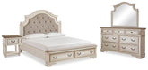 Homestyle Furniture - Ashley Furniture - Realyn King Storage Bed, Dresser, Mirror and Nightstand - King Storage Bed, Dresser, Mirror and Nightstand - B743B59