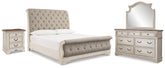 Homestyle Furniture - Ashley Furniture - Realyn King Sleigh Bed, Dresser Mirror and Nightstand - King Sleigh Bed, Dresser Mirror and Nightstand - B743B65