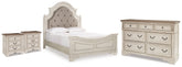 Homestyle Furniture - Ashley Furniture - Realyn Queen Upholstered Panel Bed, Dresser and 2 Nightstands - Queen Upholstered Panel Bed, Dresser and 2 Nightstands - B743B67