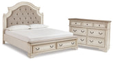 Homestyle Furniture - Ashley Furniture - Realyn King Panel Storage Bed and Dresser - King Panel Storage Bed and Dresser - B743B74