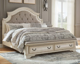 Homestyle Furniture - Ashley Furniture - Realyn King Upholstered Storage Bed - King Upholstered Storage Bed - B743B20