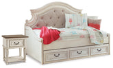 Homestyle Furniture - Ashley Furniture - Realyn Twin Storage Day Bed and Nightstand - Twin Storage Day Bed and Nightstand - B743B71