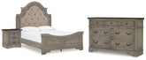 Homestyle Furniture - Ashley Furniture - Lodenbay Queen Upholstered Panel Bed, Dresser and Nightstand - Queen Upholstered Panel Bed, Dresser and Nightstand - B751B13