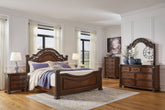 Homestyle Furniture - Ashley Furniture - Lavinton King Poster Bed, Dresser, Mirror, Chest and 2 Nightstands - King Poster Bed, Dresser, Mirror, Chest and 2 Nightstands - B764B11