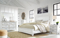 Homestyle Furniture - Ashley Furniture - Kanwyn King Panel Bed, Dresser, Mirror, Chest and 2 Nightstands - King Panel Bed, Dresser, Mirror, Chest and 2 Nightstands - B777B29